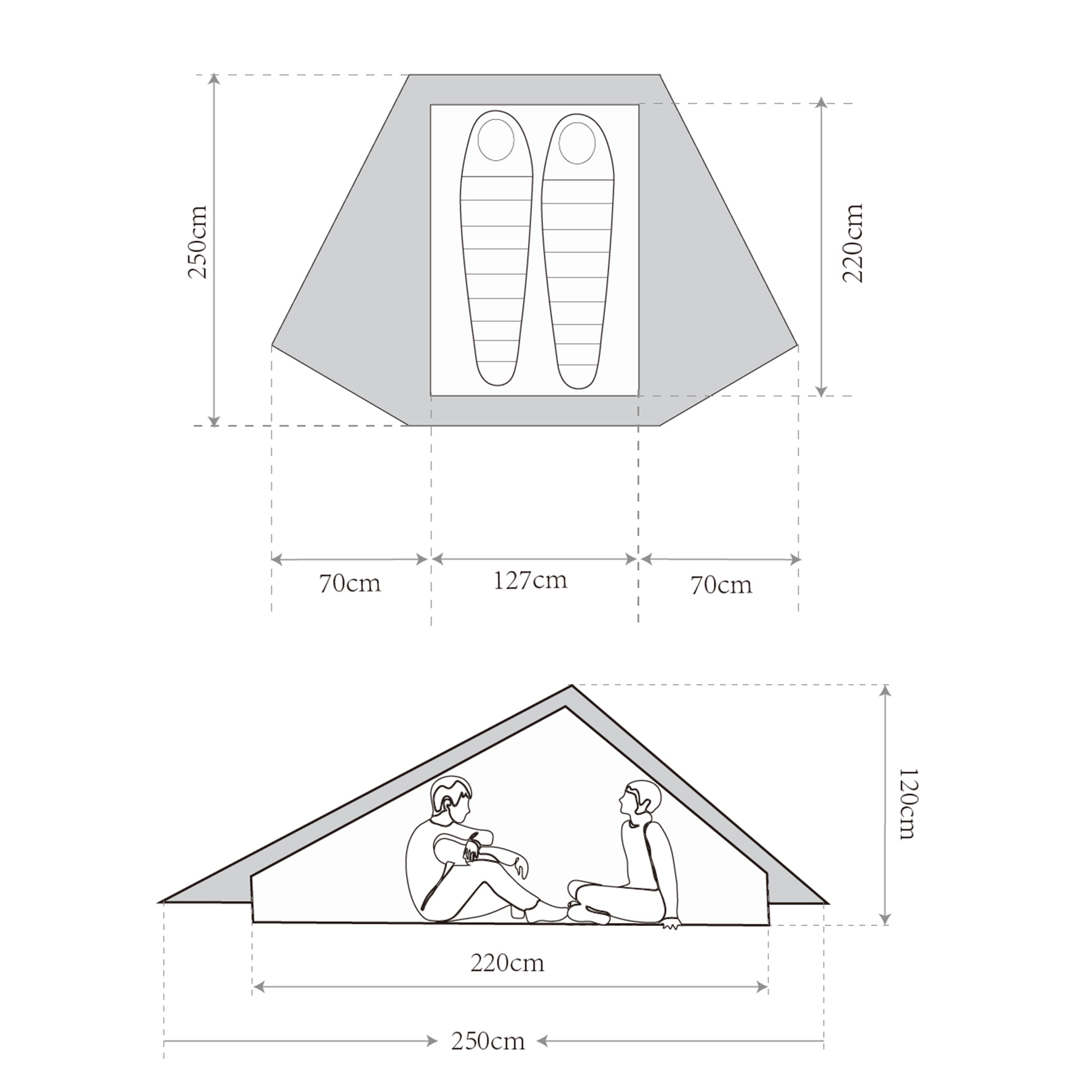 2 person tent dimensions Altair Two Backpacking Tent – Nature Link Outdoors